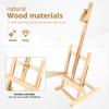 Desktop Art Easel Foldable Tabletop Easel Stand Height and Angle Adjustable Wooden Small Easel Portable Mini Desktop Easel