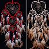 Heart Dream Catcher With Feathers Wall Car Room Hanging Decoration Ornament Craft