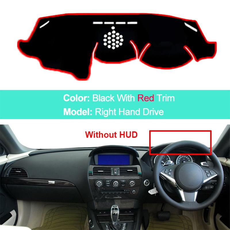 Для BMW 6 SERIES E63 E64 630 640D 650I 2003 2004 2005 2006 2007 2008 2009 2010 Автомобильный чехол для приборной панели, коврик для приборной панели, подушка