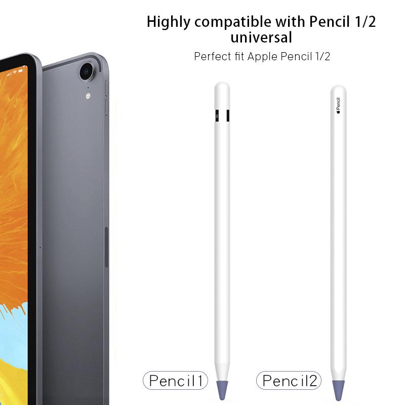 8 шт./компл. Силиконовый чехол для Apple Pencil, карманный чехол, аксессуары для iPad Pro, мягкий захват, колпачки для наконечника