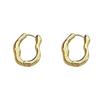 Temperament Irregular Geometric Earrings Twist Wave Wave Earrings  Fashion  Accessories
