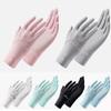 Elastic Sunscreen Gloves Ice Silk Anti-UV Mittens Fashion Sun Protection Gloves Summer Spring