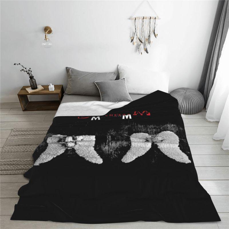 Индивидуальный флисовый плед Depeche Cool Mode для дивана, теплый фланелевый плед для спальни, дома, одеяло для дивана, тяжелый металл, рок-группа