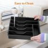 Plastic Kitchen Flatware Utensil Holder 6 Grids Tableware Cutlery Tray Kitchen Supplies