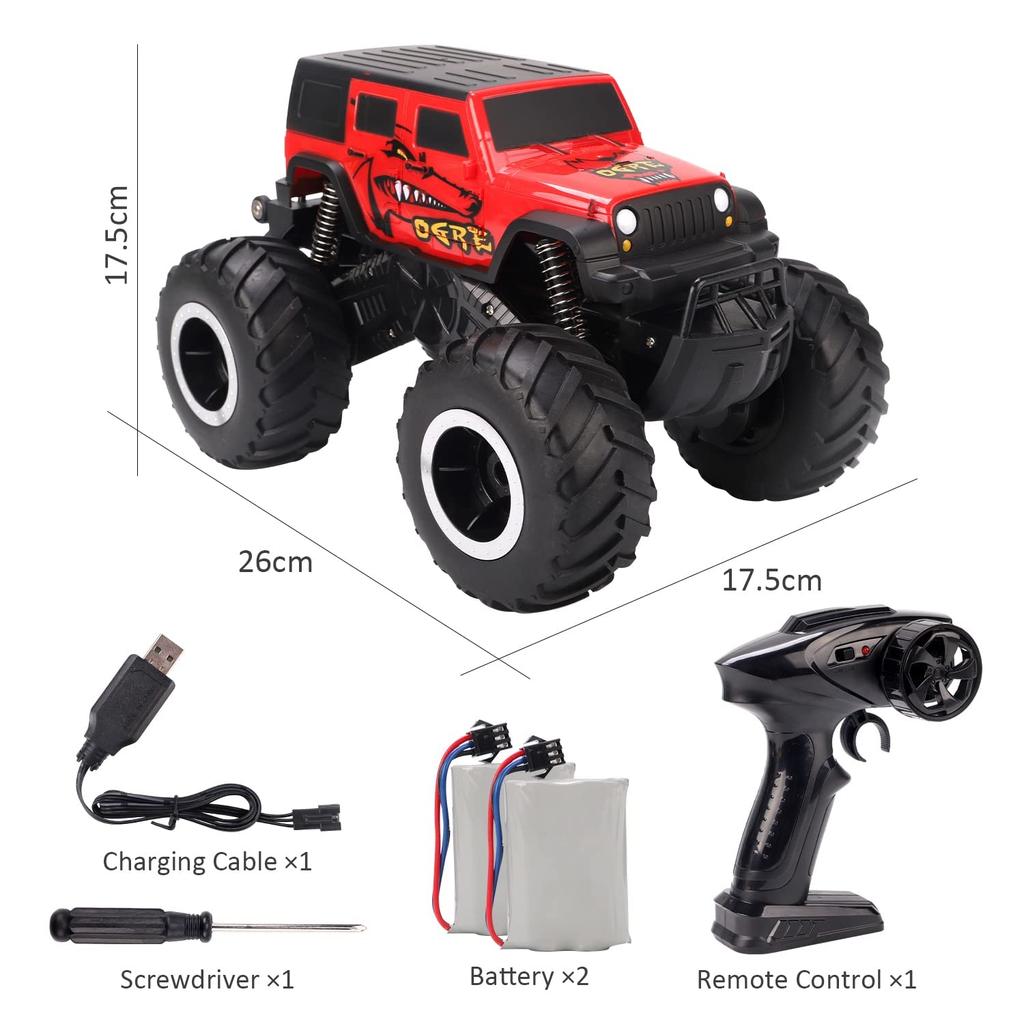 Radio Controlled Car for Children, Off-road, Amphibious, 4WD, 4WD RC Car, Remote Control Car, Waterproof, 2.4GHz Wireless Control, 360 Rotations,