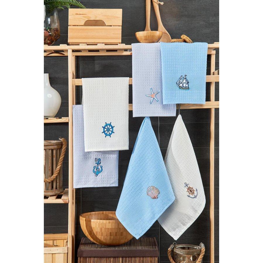 100% хлопок, 6 шт., 40х60 см, салфетки для сушки посуды/кухонные кухонные полотенца