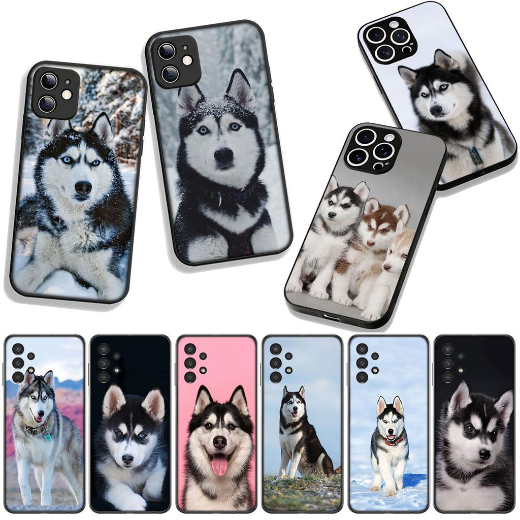 Cover Lovely Husky Dog Funny for Motorola Moto G04 G13 G14 G22 G23 G20 G32 G34 G35 G64 G82 G84 G53 G60 G72 E14 E15 E13 Case
