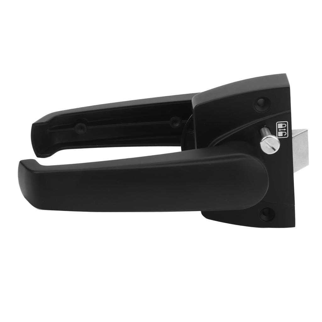 Bathroom Restroom Privacy Lock Entry Lever Lock Aluminum Alloy Matte Black for RV Boat Ship