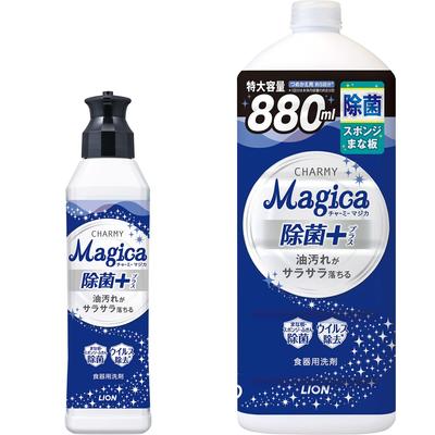 Charmy Magica Дезинфицирующее средство для мытья посуды Plus 220 мл Сменный блок большой 880 мл [Оптовая закупка] +