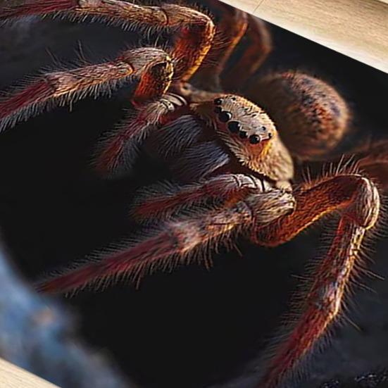 Ковер с 3D визуальной глубиной, оптическая иллюзия, напольный коврик, реалистичная яма, коврик с пауком, забавный игровой коврик для питомцев для прихожей, коридора, гостиной
