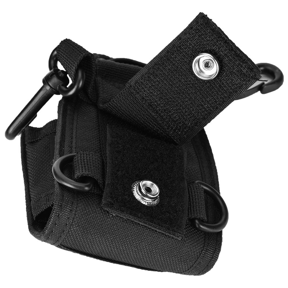 Портативная нейлоновая сумка-чехол с плечевым ремнем и креплением для рации, двусторонней радиостанции, Черная