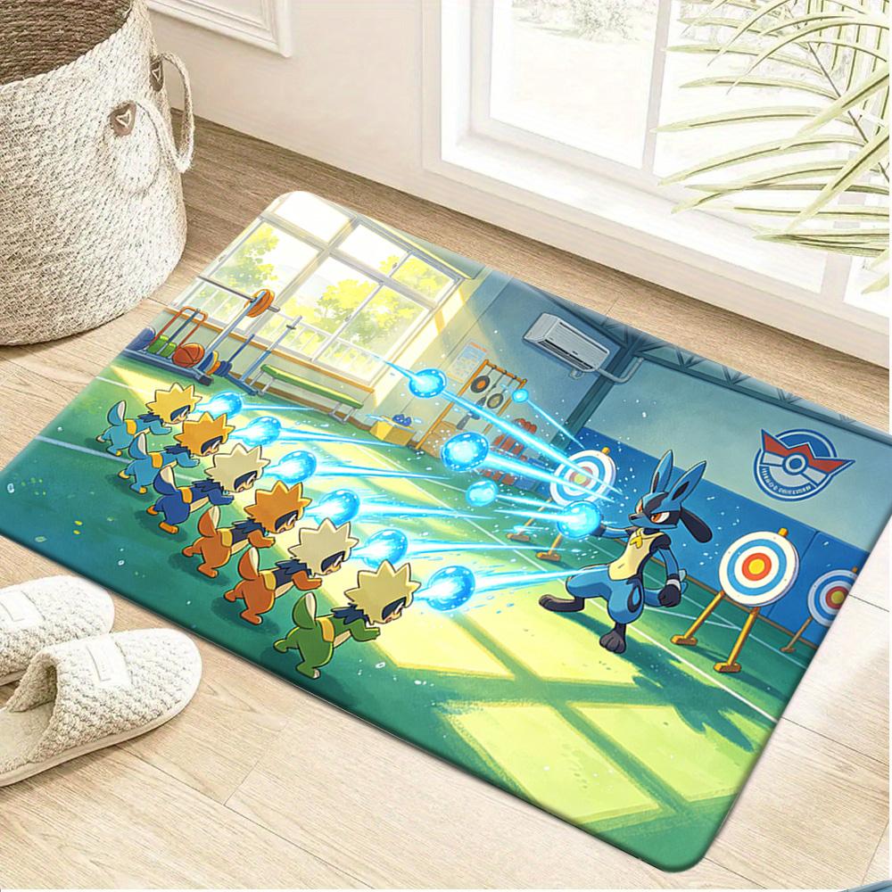 Ash & Snorlax Ice Cave Skating Print Non-Slip Floor Mat Doormat