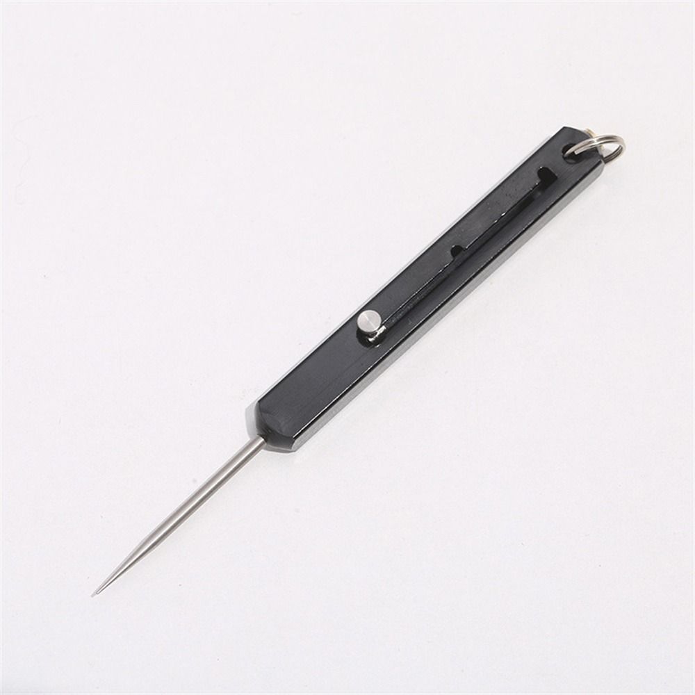 Telescopic Titanium Toothpicks Push-pull Fruit Toothpick Convenient Metal Toothpick Camping Tool