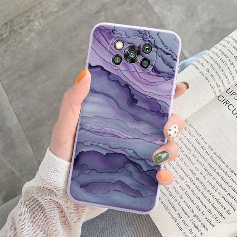 Чехол Poco X3 Pro Pocox3 NFC Роскошный Блестящий Золотая Фольга Океанский Мрамор Силиконовый Мягкий Чехол для Телефона для Xiaomi Poco X3 X5 X6 Pro