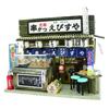 Billy Handmade Dollhouse Kit Naniwa's Flour Shop Kit Naniwa's Kushikatsu Shop 8852