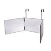 3 Way Mirror for Self Hair Cutting 360 Trifold Hair Cut Mirror for Men Women, Makeup Vanity Mirror Black