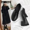 Soft Leather Small Leather Shoes Women Spring England Black Flat Shoes Loafers Women Work Shoes Single Shoes