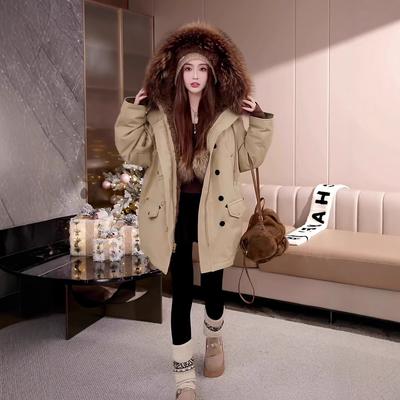 Женская зимняя куртка с капюшоном, новая, утолщенная, теплая, на подкладке, пирог, чтобы преодолеть