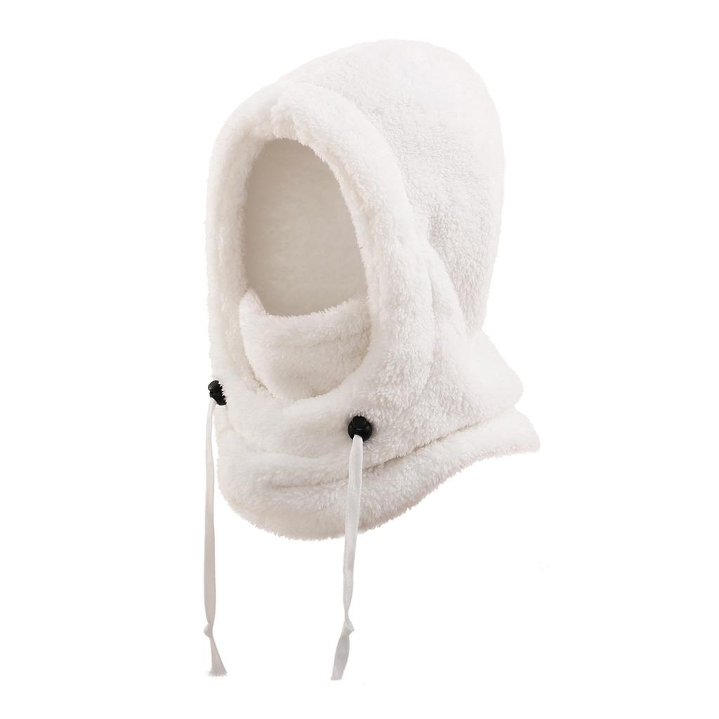 Warm Ear Protection Scarf One-piece Hat, Winter Thick Skiing and Cycling Face Mask, Windproof Hood Cap