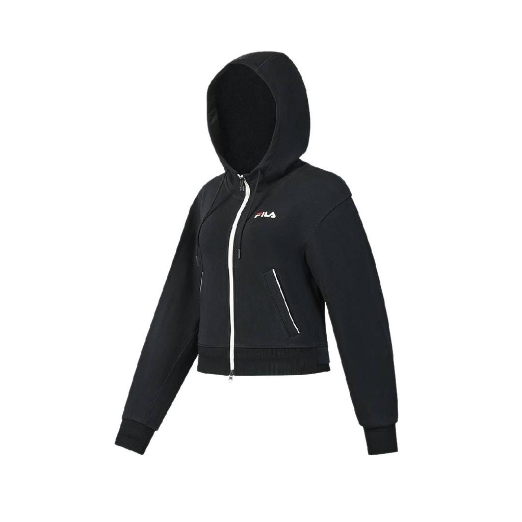 Fila Женская куртка-толстовка на молнии с капюшоном и длинным рукавом, свободного кроя, для тенниса, A11W613513F-NV