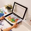 Front Opening Magnetic Flip Photo Frame Elastic Straps Work Display Frame  Children's Artwork