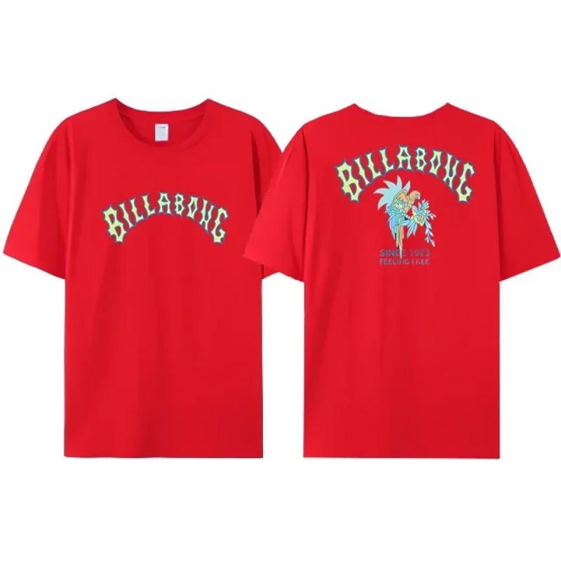 Men's Summer T-shirt 100% Pure Cotton Double-sided Printed High-quality Casual T-shirt