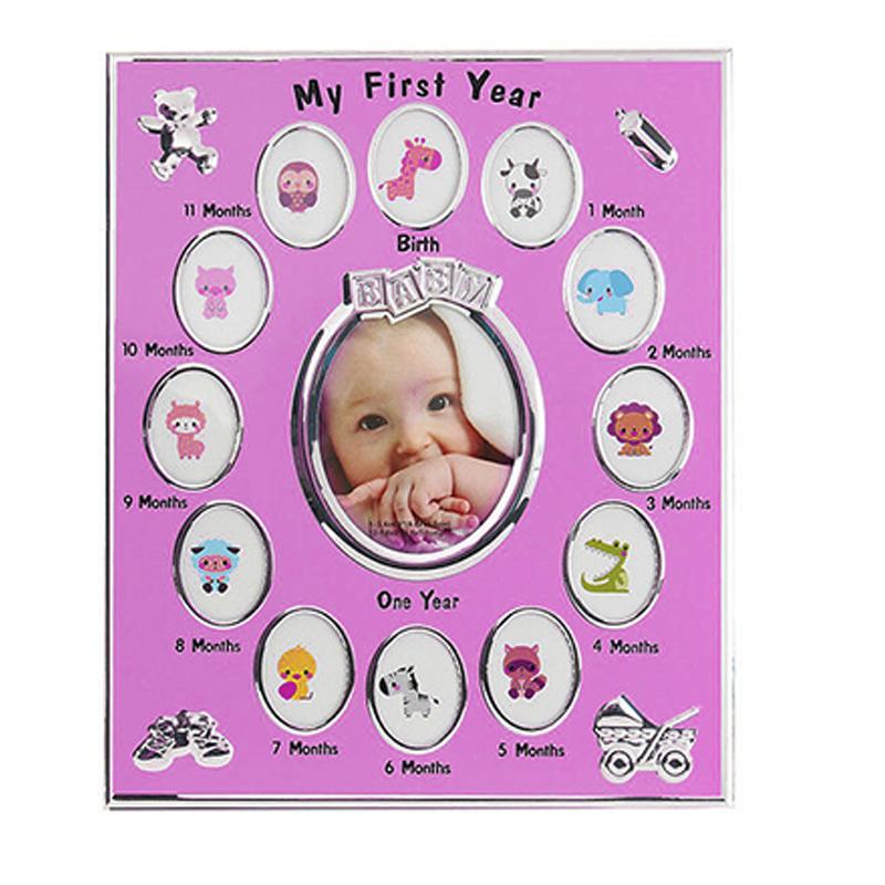 Baby Art Storage Holder Photo Frame First Birthday Nursery Decorations for Newborn Home Decor