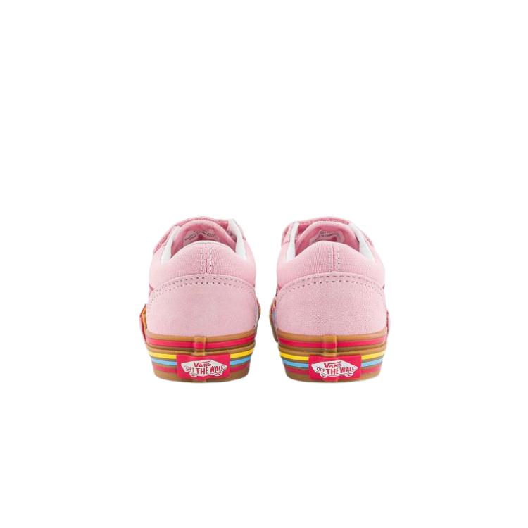Vans Кроссовки Old Skool V Kids Pink Heart для детей Multi VN000D4DBIY
