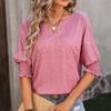 Yozgi Moda Ayollar Bir Rangli Kundalik Keng Bluzkalar Vintage Katta O'lchamli Ko'ylaklar Elegant Yosh Qizlar Toplari