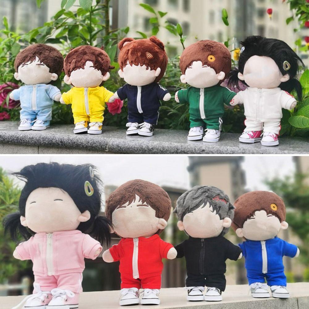 Dressing Game Cotton Stuffed Mini Sports Suit 20CM Doll Sportswear Dolls Clothes Topcoat Trousers