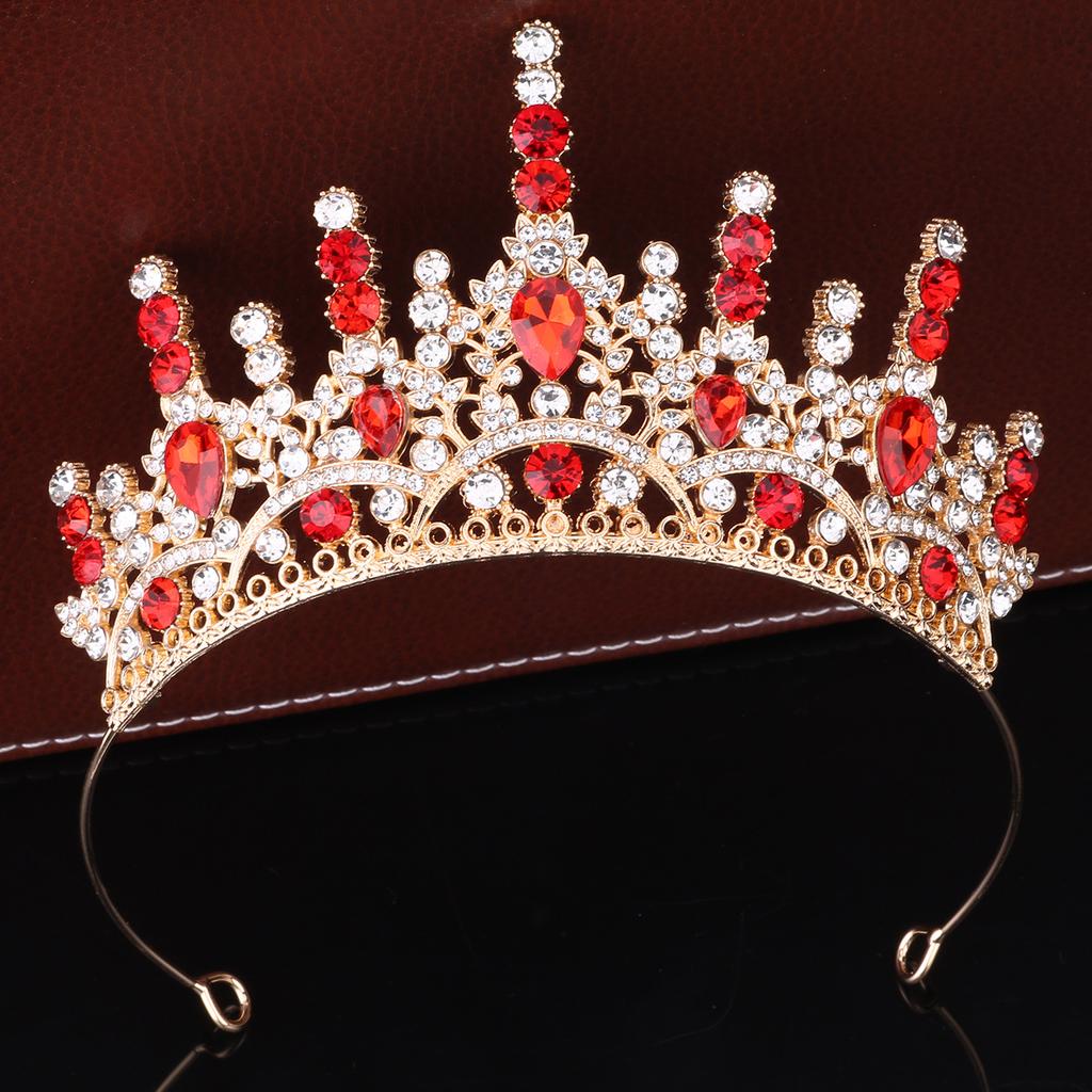Принцесса Хрустальная Корона Тиара Девочки День Рождения Повязка на Голову Выступление Подиум Платье Аксессуары Королева Корона Королевы