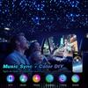 Car Starry Sky Fiber Optic Light RGB Ceiling Ambient Lamp Music Control Auto Atmosphere Lighting Kit 1/2 Interface 8 Color LED