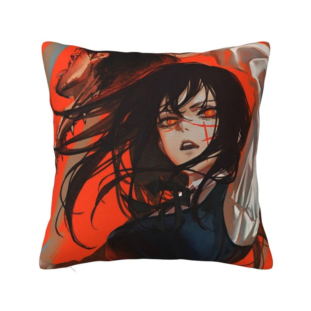 Anime Chainsaw Man Square Pillow Cases Cushion Cover Awesome Zippered Decor Throw Pillow Case Cover for Car
