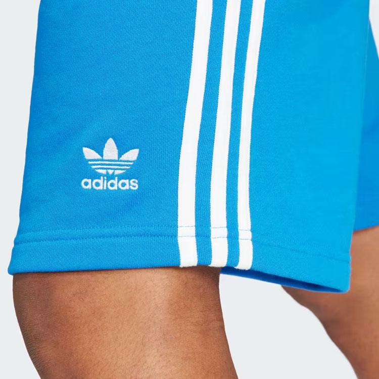 Adidas Оригинальные повседневные шорты Adicolor с 3 полосками и эластичной резинкой на талии, прямые пятиточечные шорты, синие IM9426