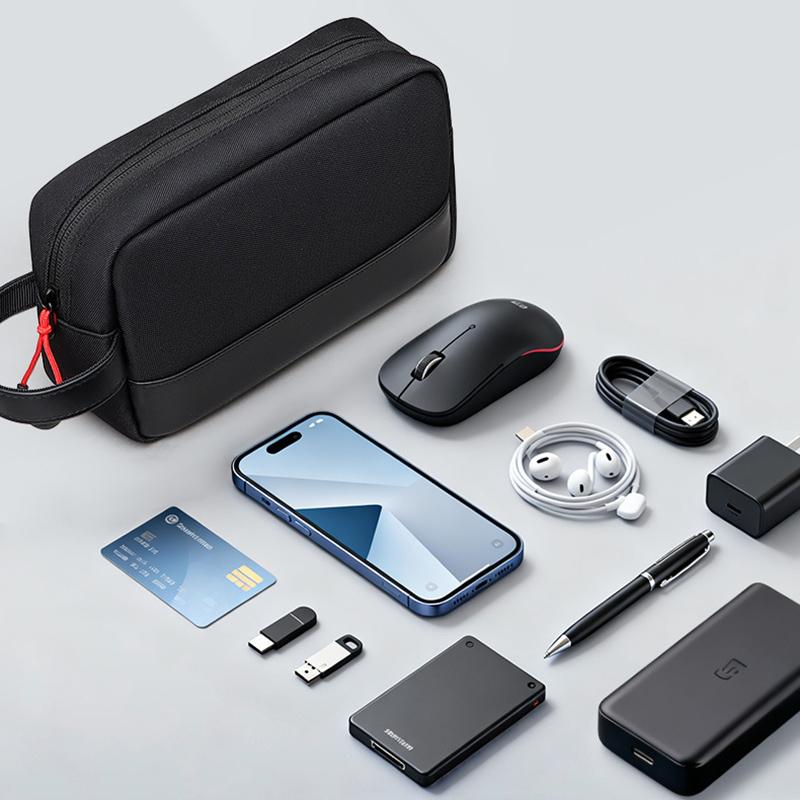 Сумка для хранения Power Bank, Органайзер-чехол, Водонепроницаемая, С ручкой, Дорожная сумка, Легкая, Для переноски гаджетов, Сумки для мужчин и женщин