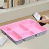 Drawer Organizer Tray 6 Compartments Holder Multifunctional Dividers Separators for Dresser