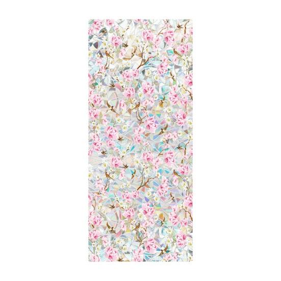 Цветочная витражная пленка для окон Лотос Ипомея Цветочная статическая наклейка на окно Снимаемая Декоративная Статическая наклейка Блокирующая УФ-излучение Наклейки для приватности для гостиной