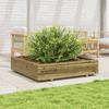 VidaXL Planter 110x110x26.5 Cm Impregnated Pine Wood, Outdoor Planter, Flower Box, Plant Box, Planter of 847327