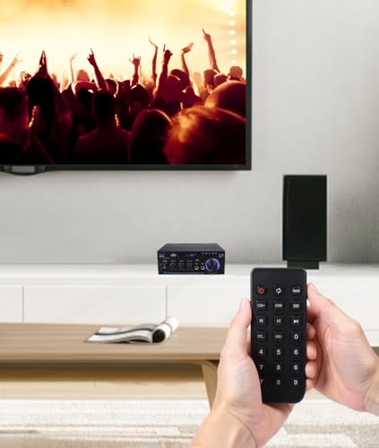 Усилитель мощности Topsky, Аудиоусилитель звука, Микрофонный усилитель, Bluetooth, Цифровой HIFI, Максимальная выходная мощность 80 Вт, Аудио, AK-45, Поддержка пульта ДУ, Автомобильный, Домашний,
