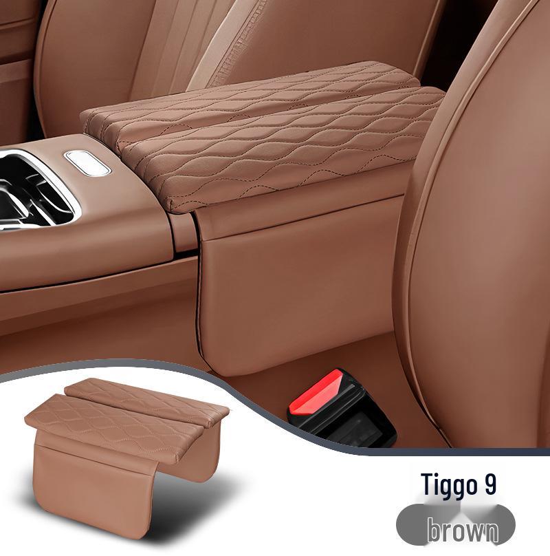 Защитная крышка подлокотника Chery Tiggo 9 - Кожаная подкладка для увеличения высоты для модели 2026 года