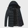 2021 Velvet-Lined Cotton Winter Coat: Men's Mid-Aged & Elderly