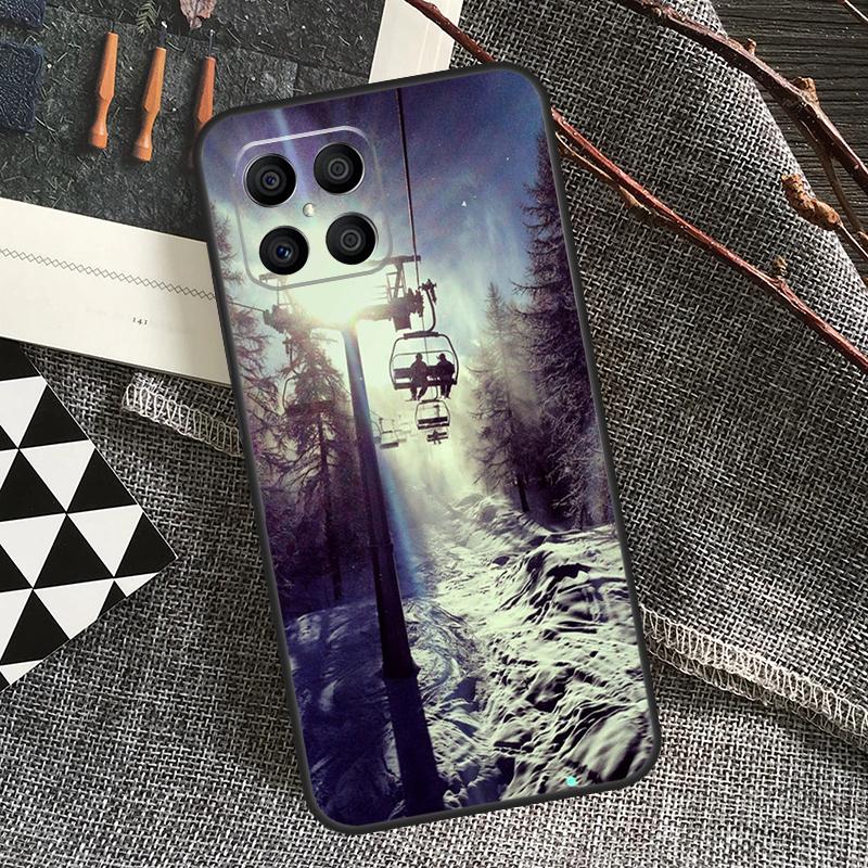 Skiing Snow Snowboard Ski Phone Case For Honor X8b X9b X8 X9 X6a X7a X8a X9a Honor Magic 6 Pro 5 Lite 50 70 90 Cover