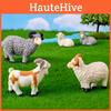 Realistic Resin Sheep Figurine Ideal For Fairy Garden Or Farm Scene Decoration