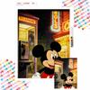 Mickey Mouse In Telephone Booth Diamond Painting Mosaic Art Kit 5D Handmade Diy Gift Home Decoration