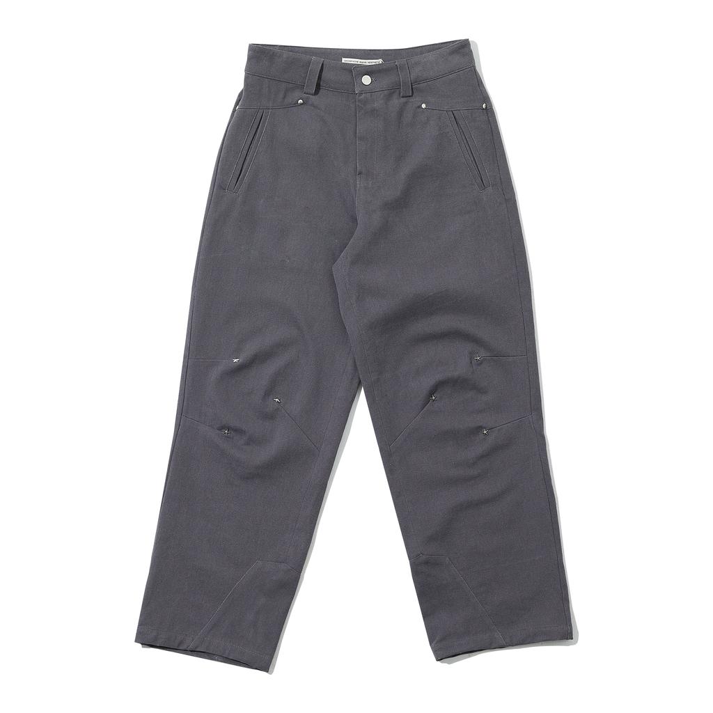 CHAMPAGNE BLANK AESTHETIC Star Point Semi-Wide Pants Gray