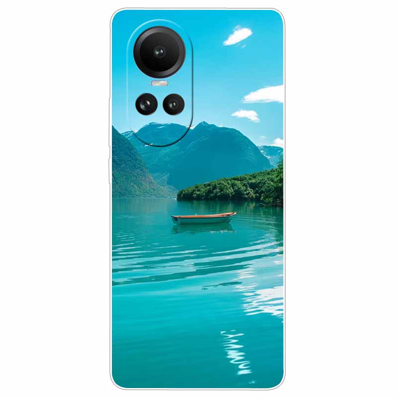Чехол для Oppo Reno 10 5G CPH2531 Силиконовый Расписной Кот Животные ТПУ Мягкий Мраморный Coque для Oppo Reno10 Pro 5G CPH2525 Чехол для Телефона