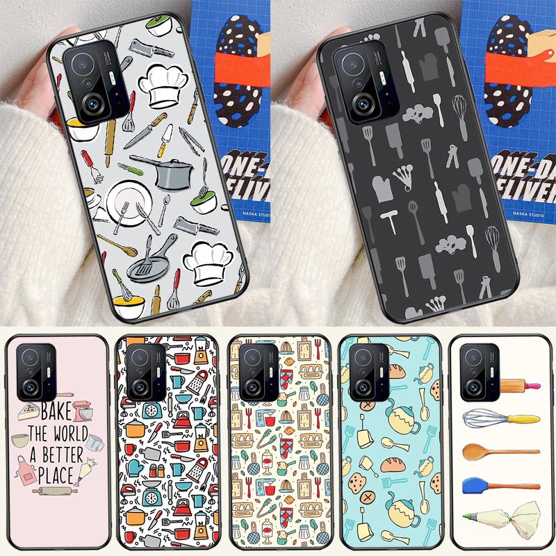 Baking Utensils Case For Xiaomi 11T 12T 13T 14T Pro 13 14 15 Ultra POCO X7 Pro X3 X5 X6 M6 F5 F6 Pro Cover