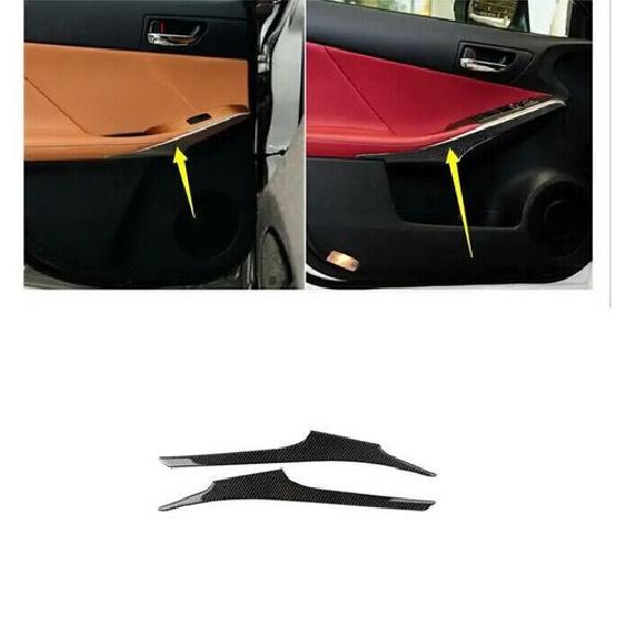 Carbon Fiber Interior Gear Shift Panel Side Trim For Lexus IS250 IS350 2014-18