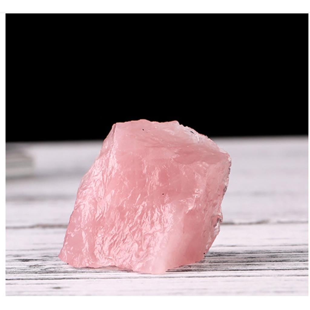 100g Natural Rose Quartz Mineral Pink Quartz Crystal Raw Stone Aromatherapy Incense Stone Ornaments