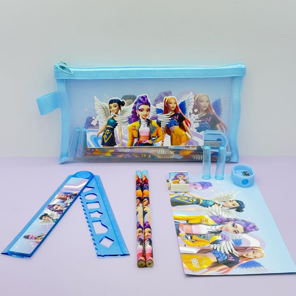 Student Reward Small Gifts KPOP Demon Hunters Stationery Set Practical School Supplies Birthday Gift for Kids Fans Collection